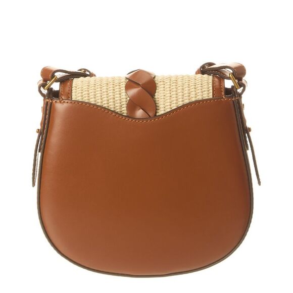 Isabel Marant Altay Small Raffia & Leather Shoulder Bag, Brown - Picture 2 of 4